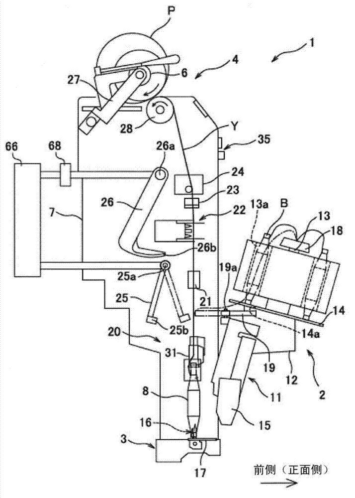 A yarn winding apparatus and an operation original location adjusting method