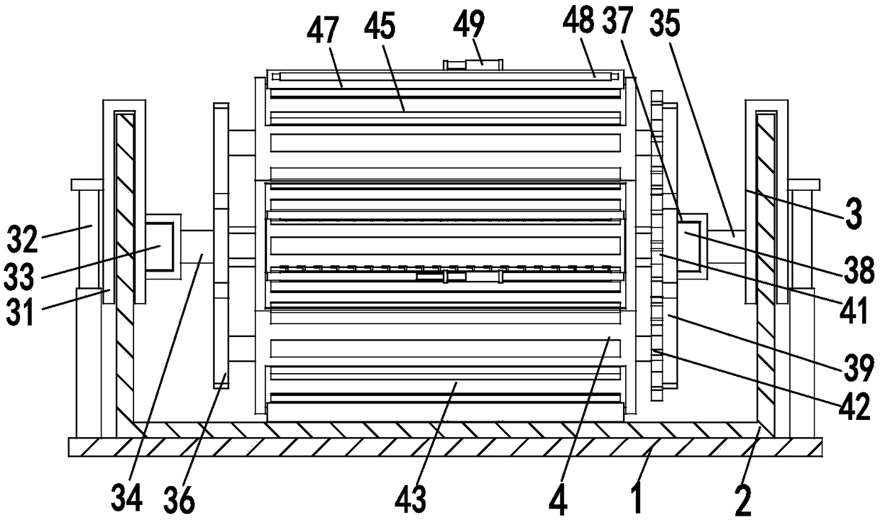 Mixed rubber cooling treatment device and rubber cooling treatment method