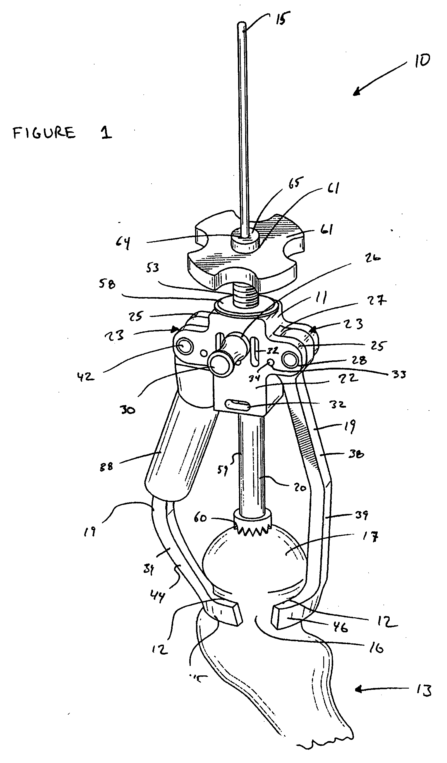 Guide clamp for guiding placement of a guide wire in a femur