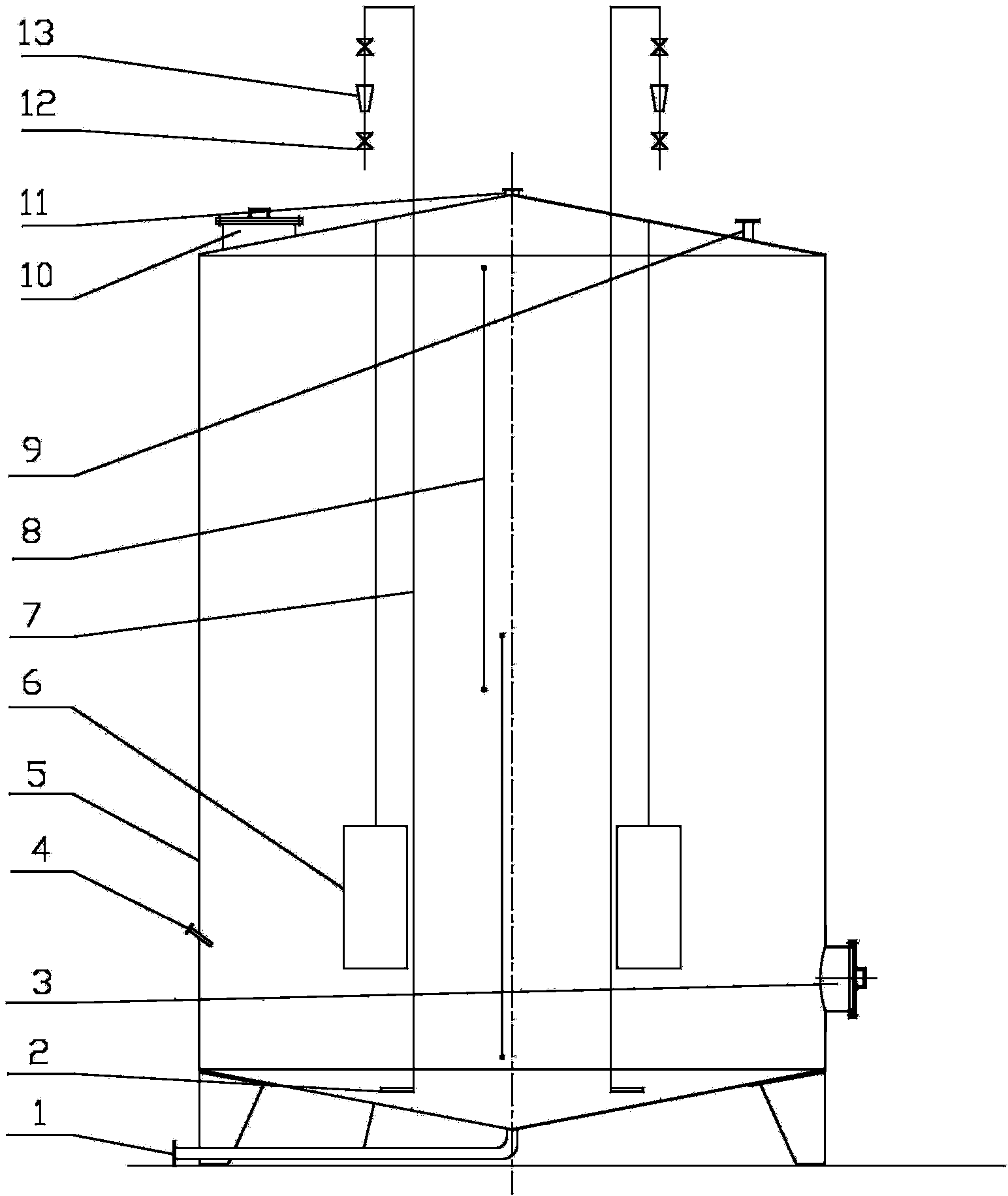 Litchi wood chip for ageing fruit wine, preparation and application process of litchi wood chip