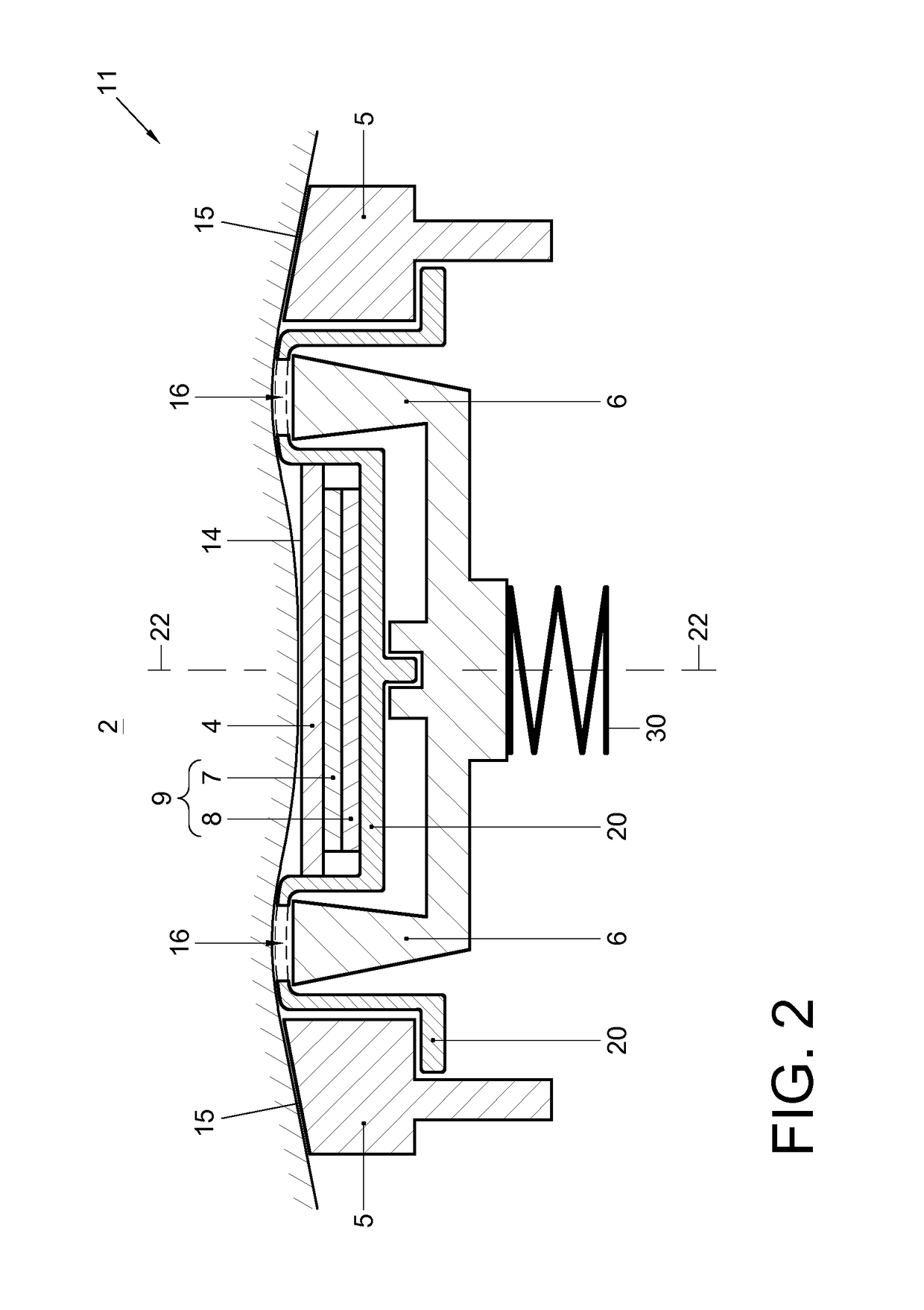 Shaving device for skin hairs