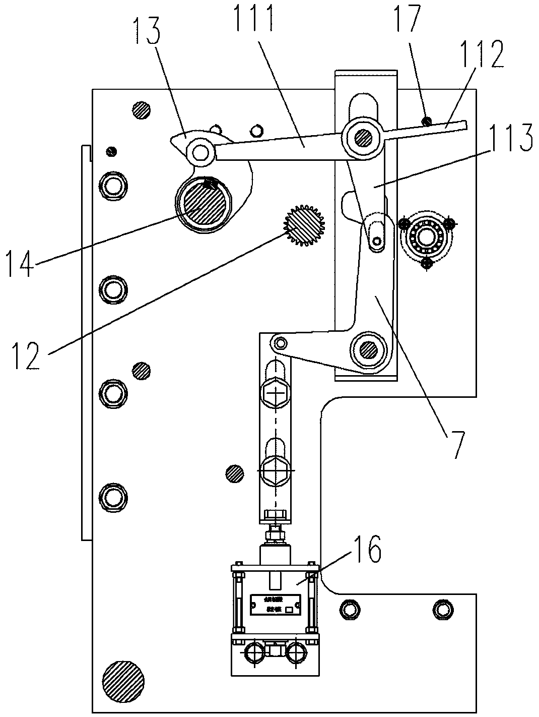 A circuit breaker spring operating mechanism