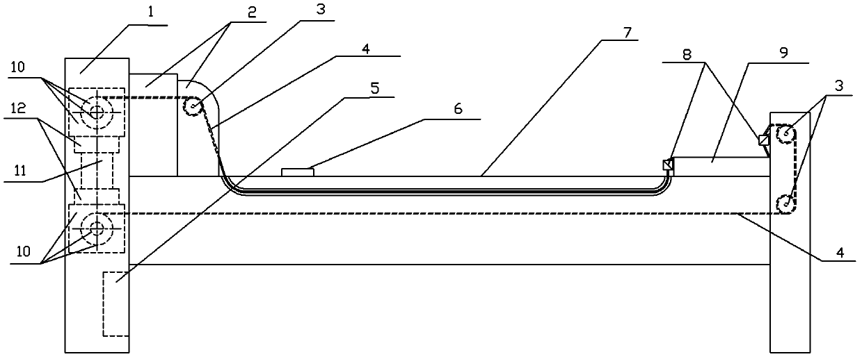 Automatic integrated quilt-covering bed and automatic integrated quilt-covering machine