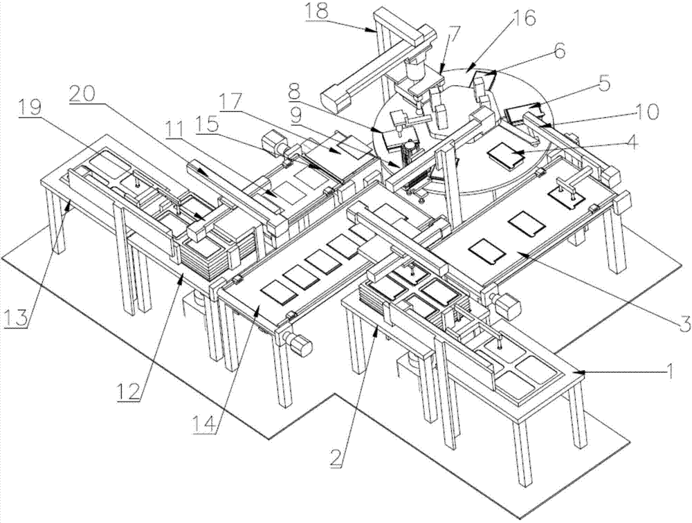 Full-automatic backlight plate assembly device