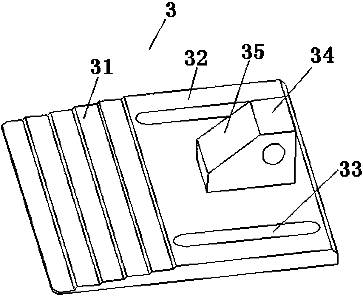 Novel vehicle frame and track frame connecting plug plate