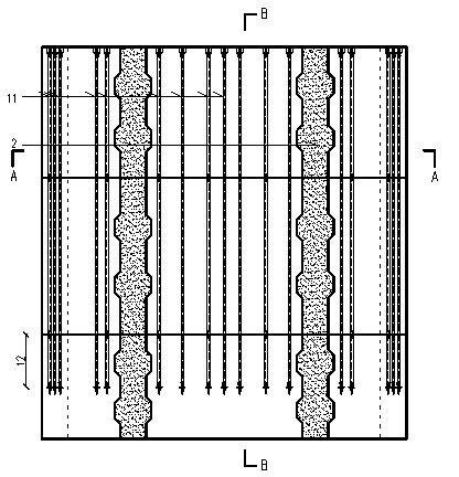 Late poured band type assembled pipe jacking working open caisson