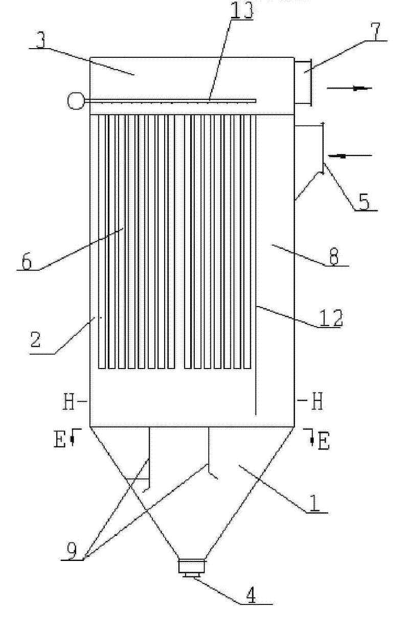 A bag dust collector and its manufacturing method