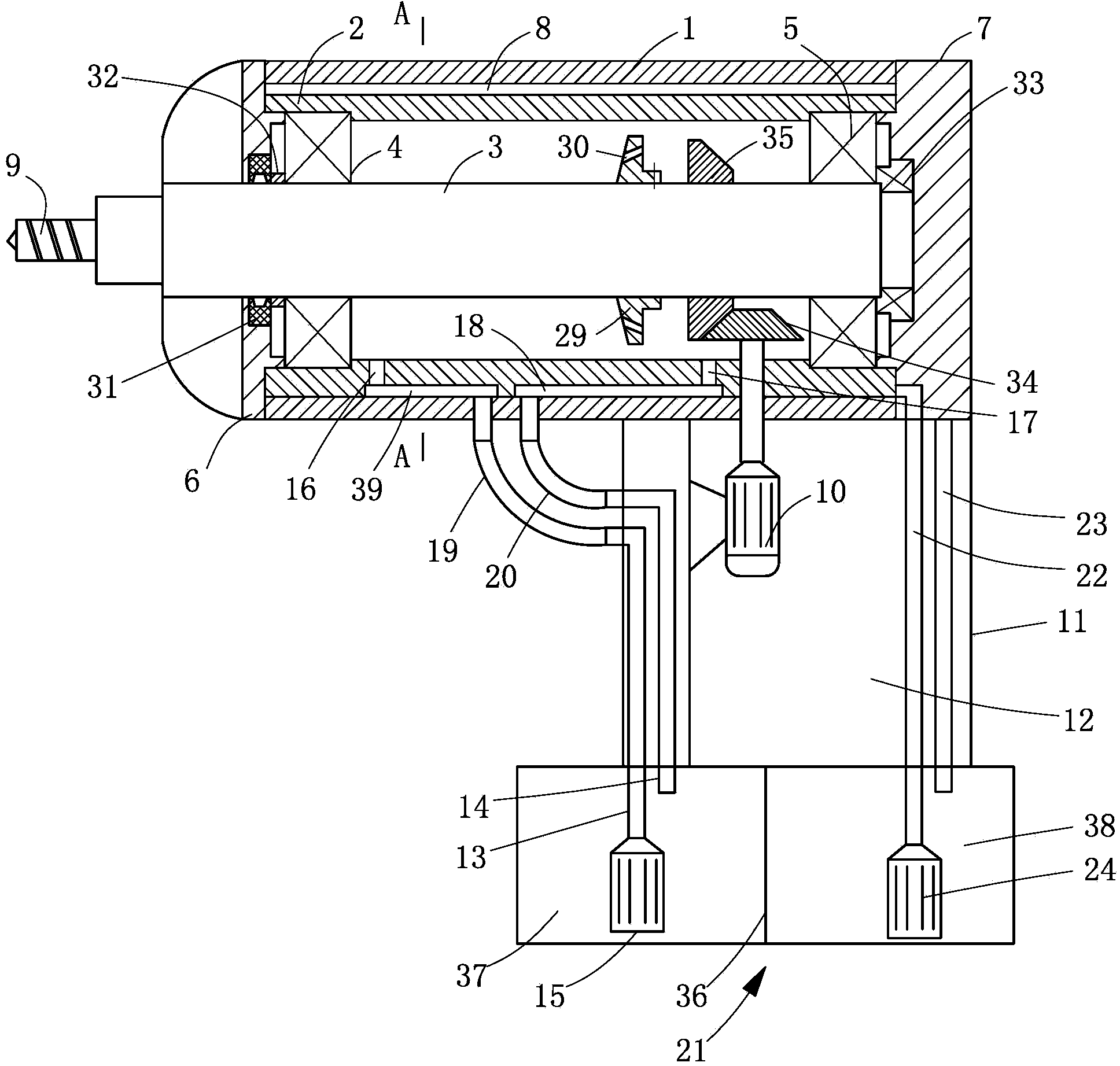 Handheld electric drill