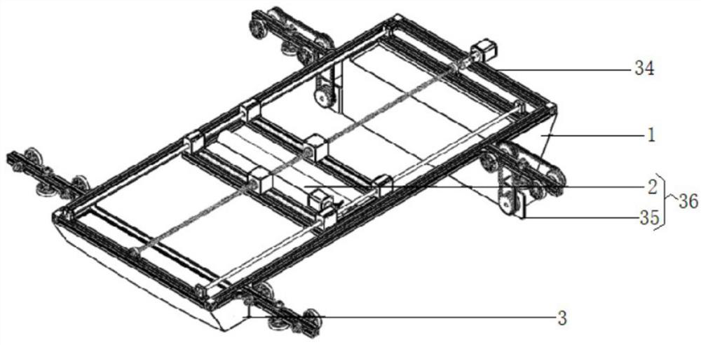 Photovoltaic panel cleaning machine with two-degree-of-freedom structure