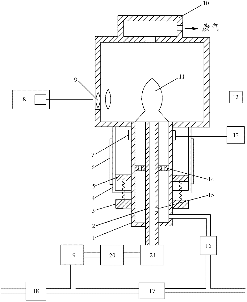 Portable elemental spectrometer for online detection of liquid/gas phase samples