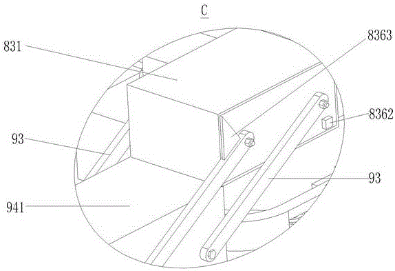 Sleeper replacing machine with reciprocating movement device