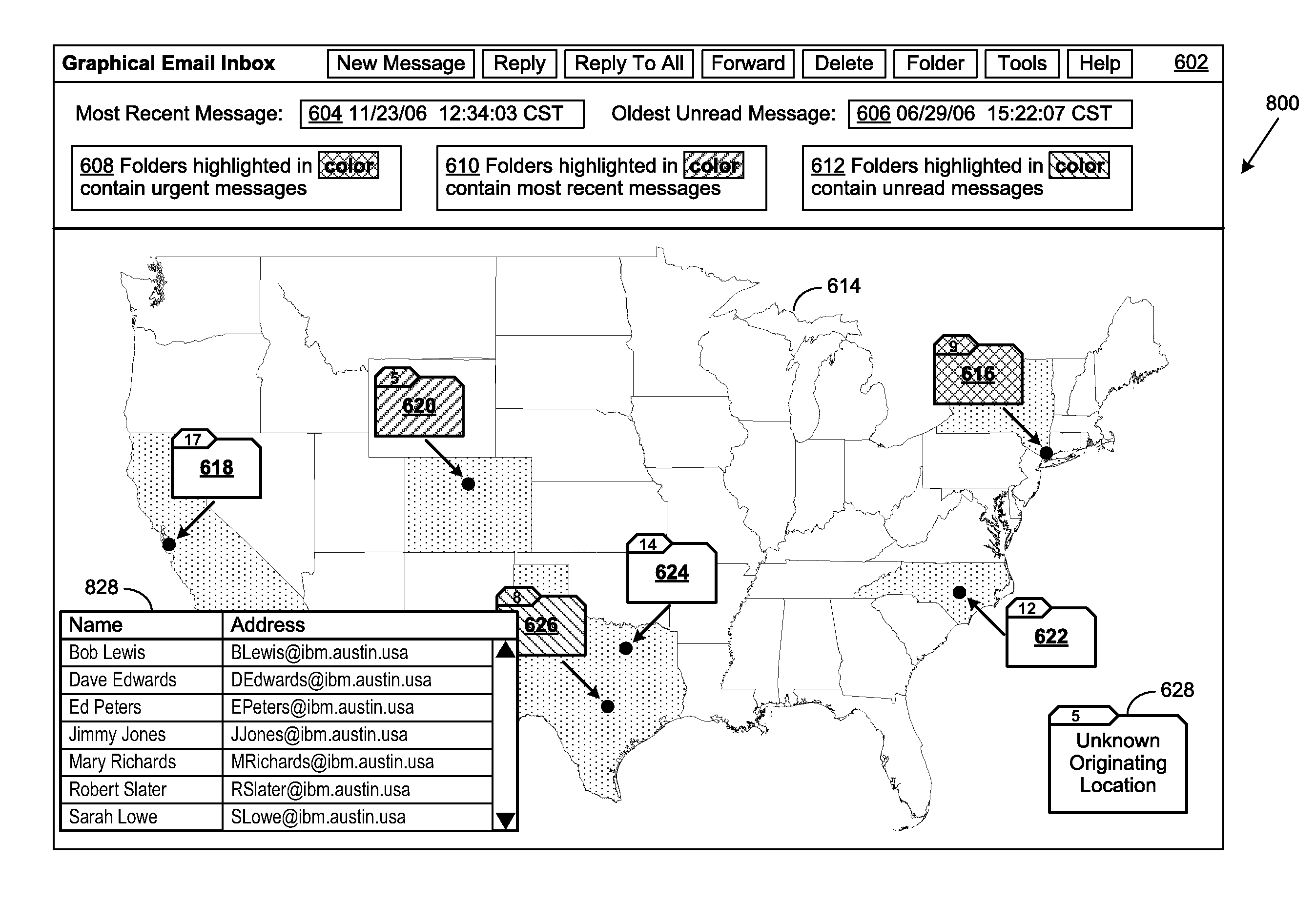 Geographical Email Presentation