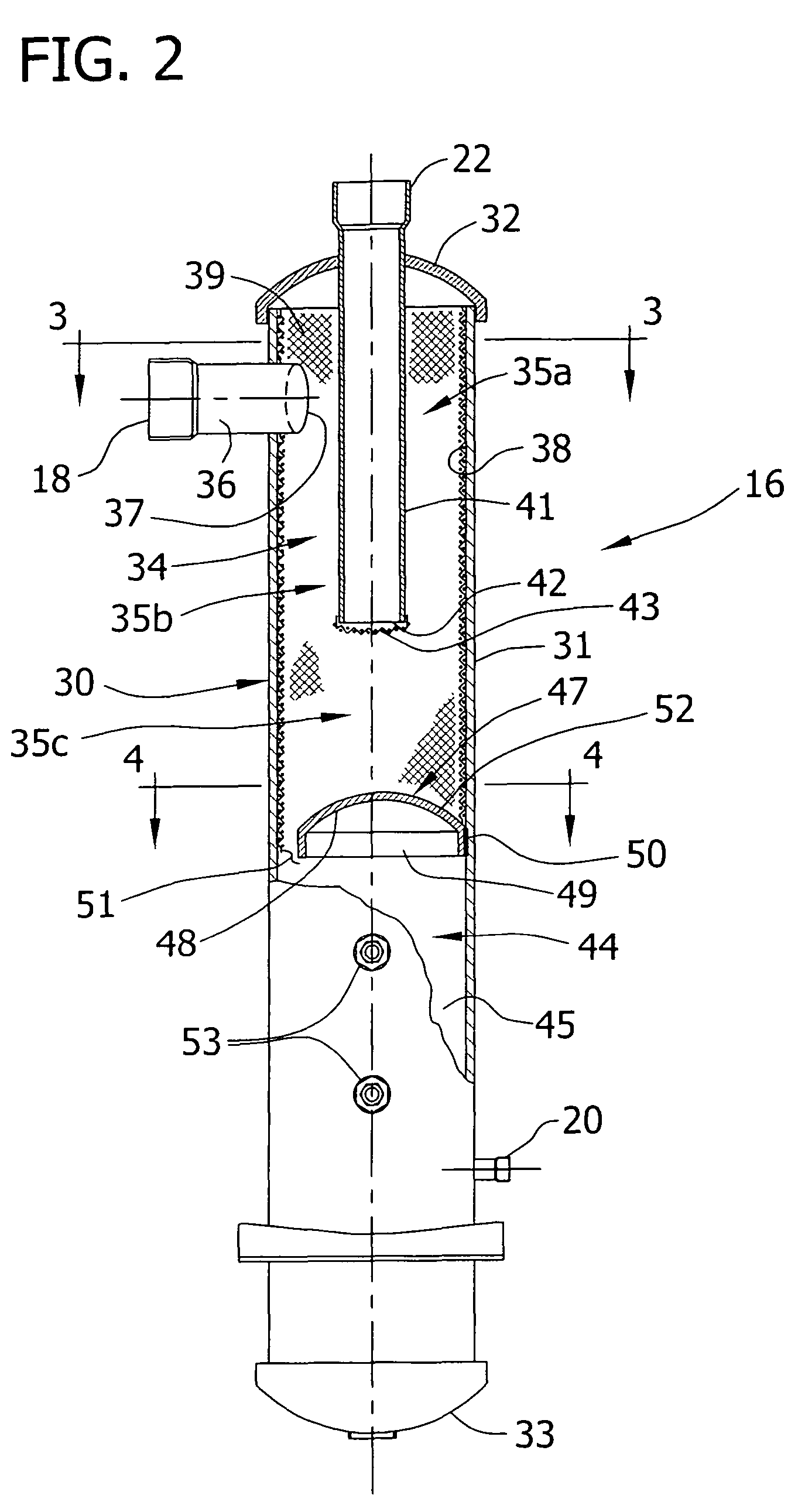 Multiple outlet vertical oil separator