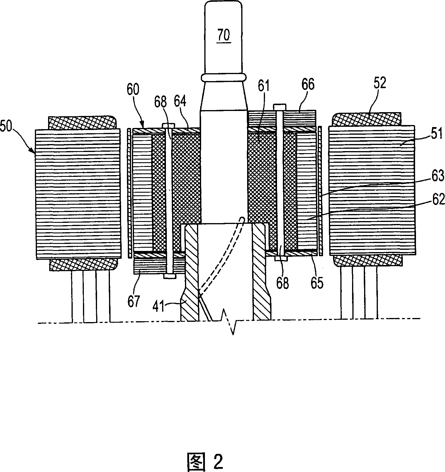 Compressor motor magnet magnetization method