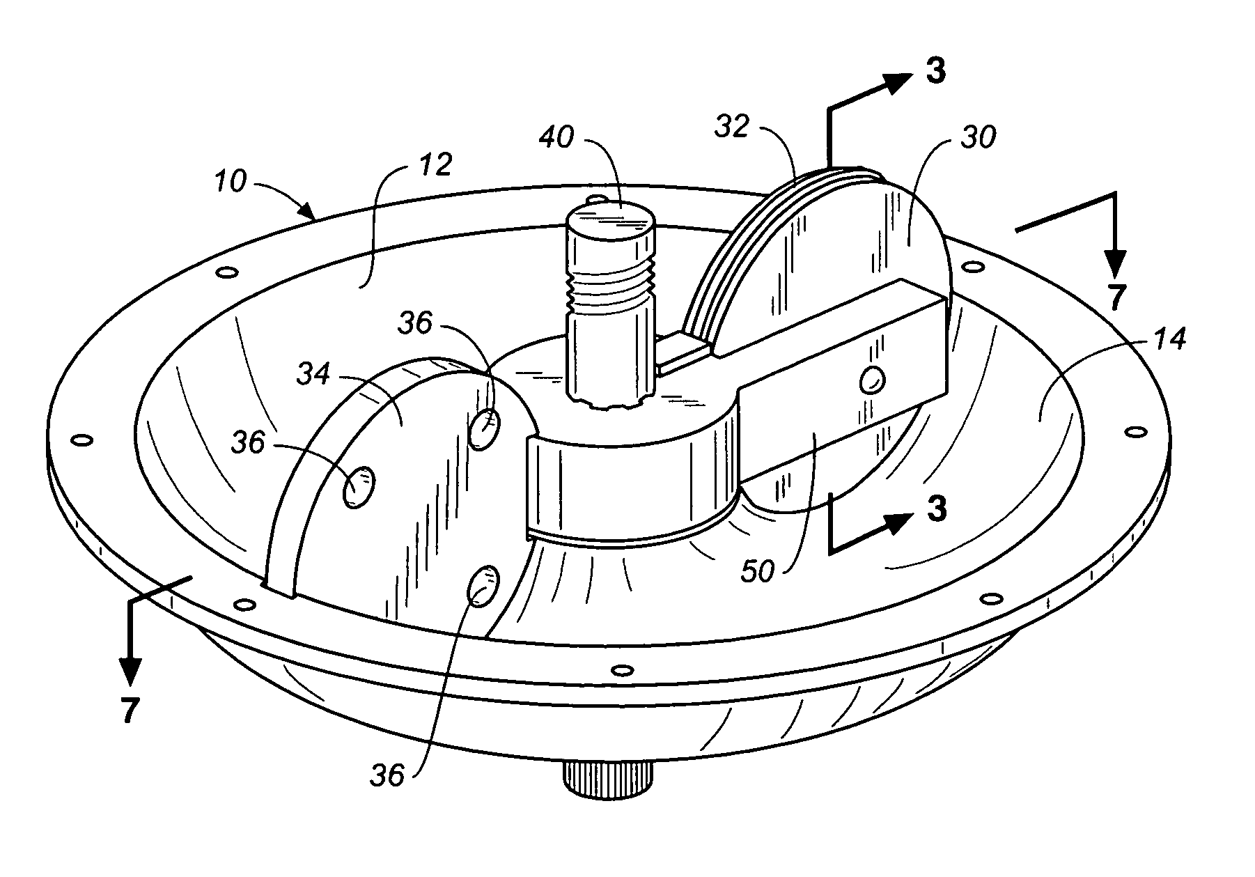 Toroidal rotary damping apparatus