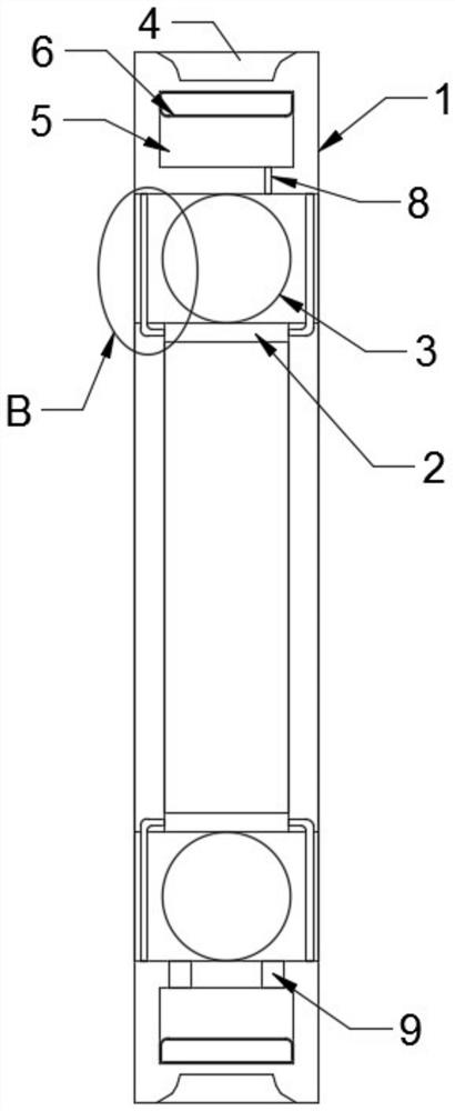 Self-sealing lubricating high-temperature rolling bearing and manufacturing method thereof