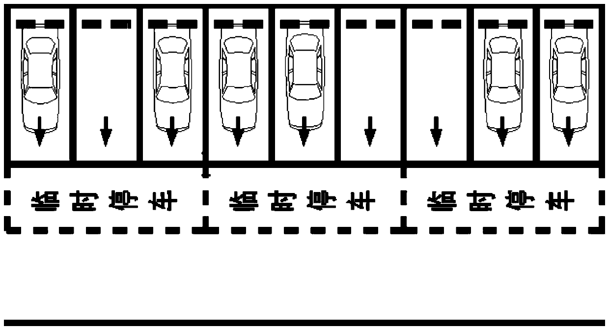 Method for guiding vehicle for parking according to regions on the basis of vehicle parking time