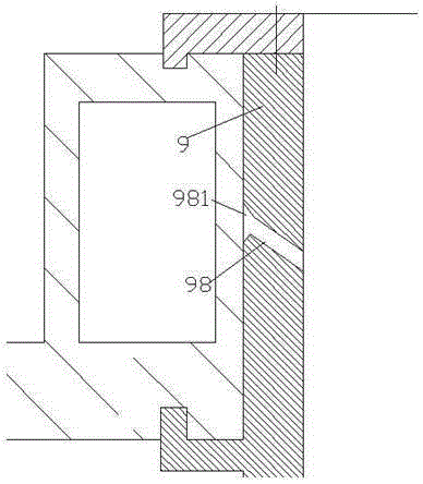 Electrical switch mounting assembly controlled by air pressure and used for power distribution cabinet