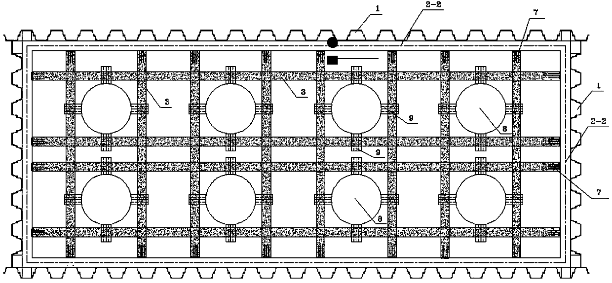 Steel sheet pile cofferdam structure construction method