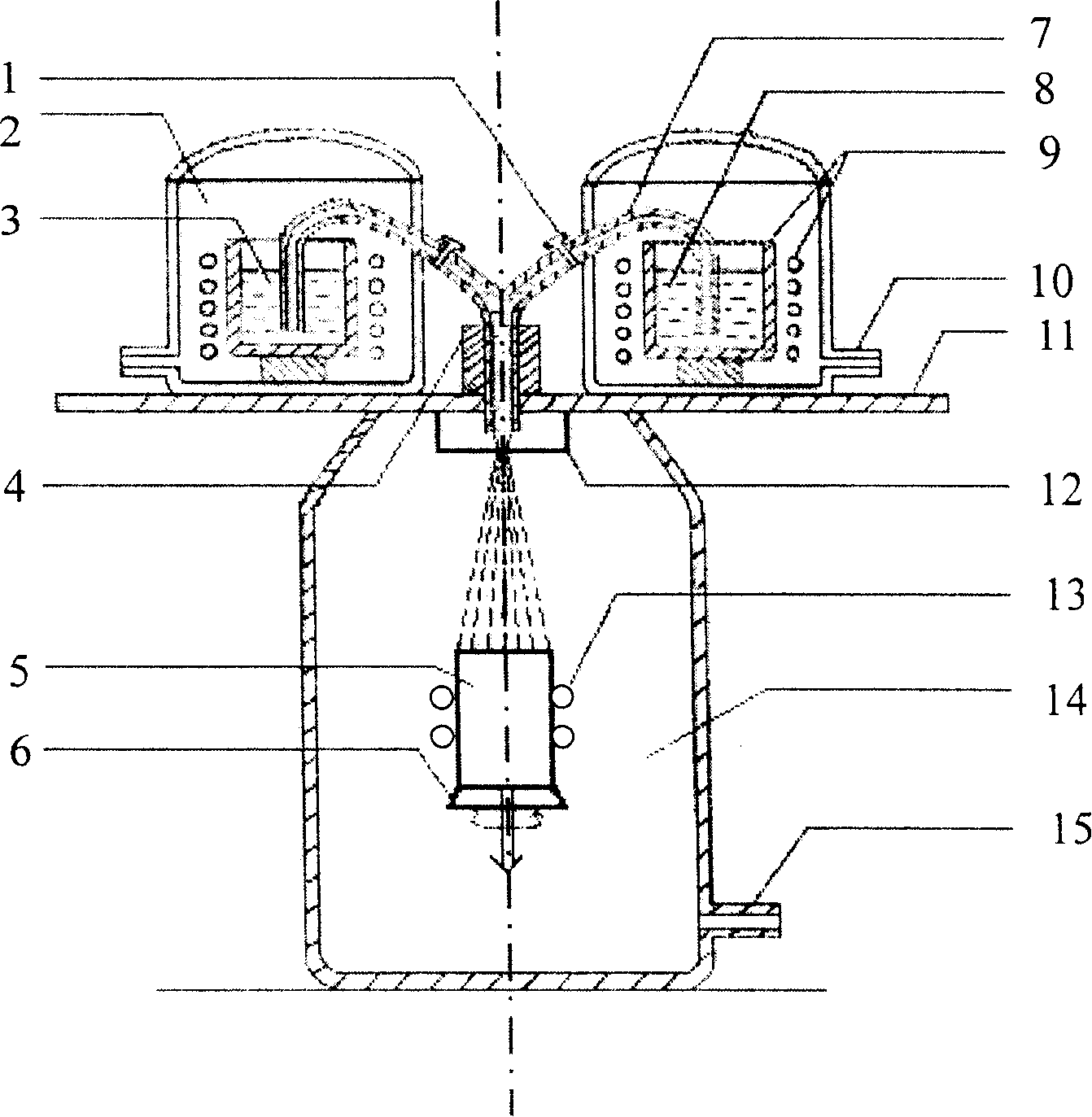 Preparation method of Cu.TiB nano-diffusion alloy