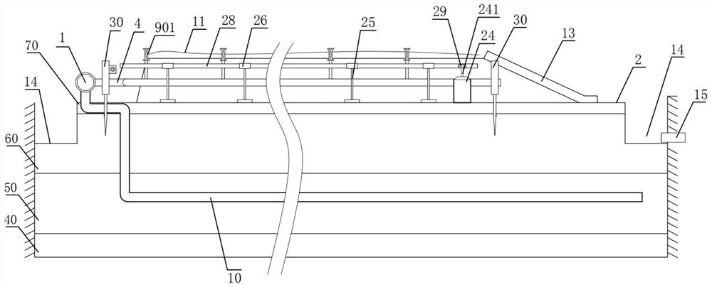 A kind of jujube cotton intercropping moisture regulating device and moisture regulating method