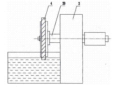 Machining device and method for polishing blade profile of integrated bladed disk