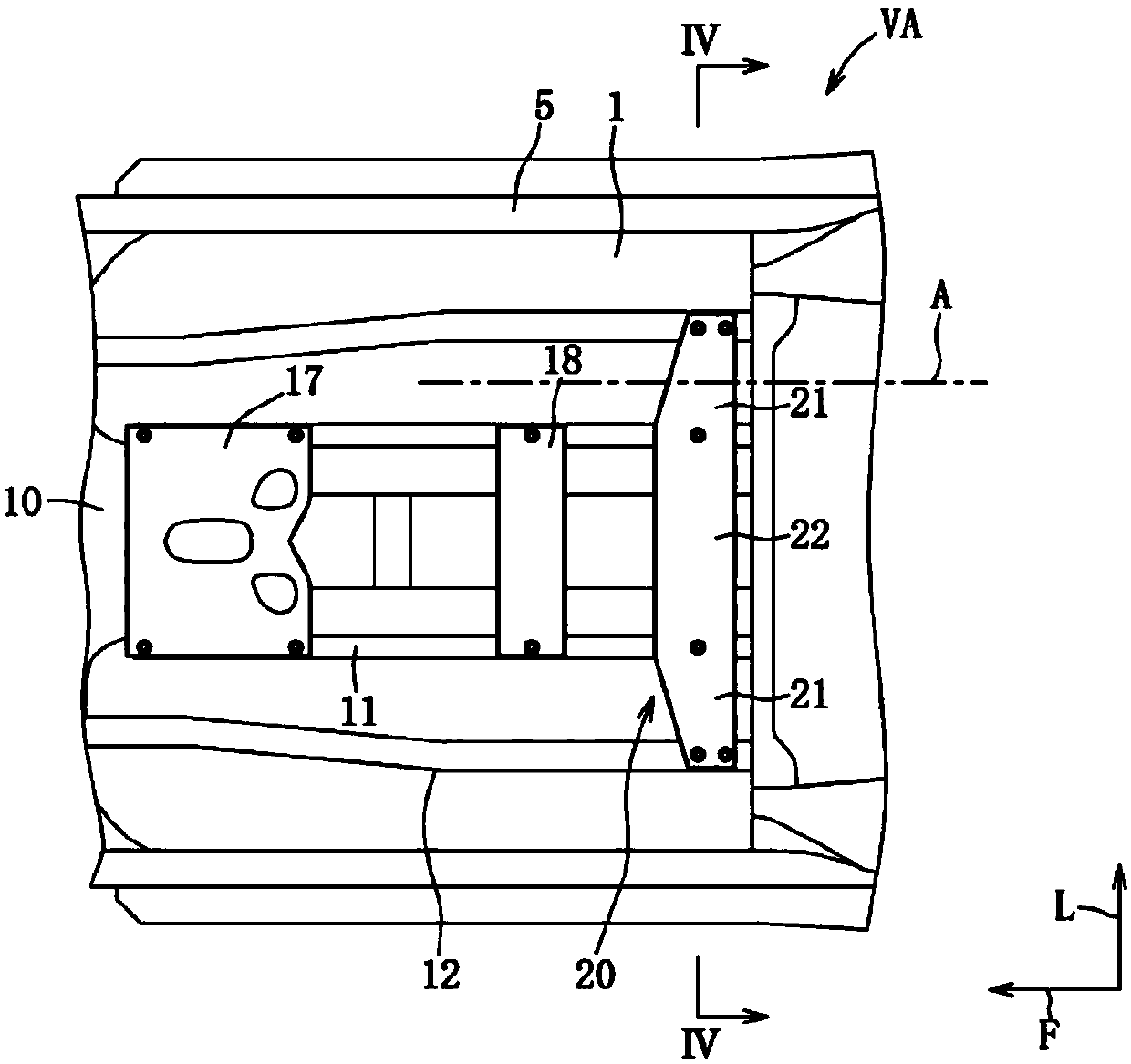 Reinforcing structure of vehicle body