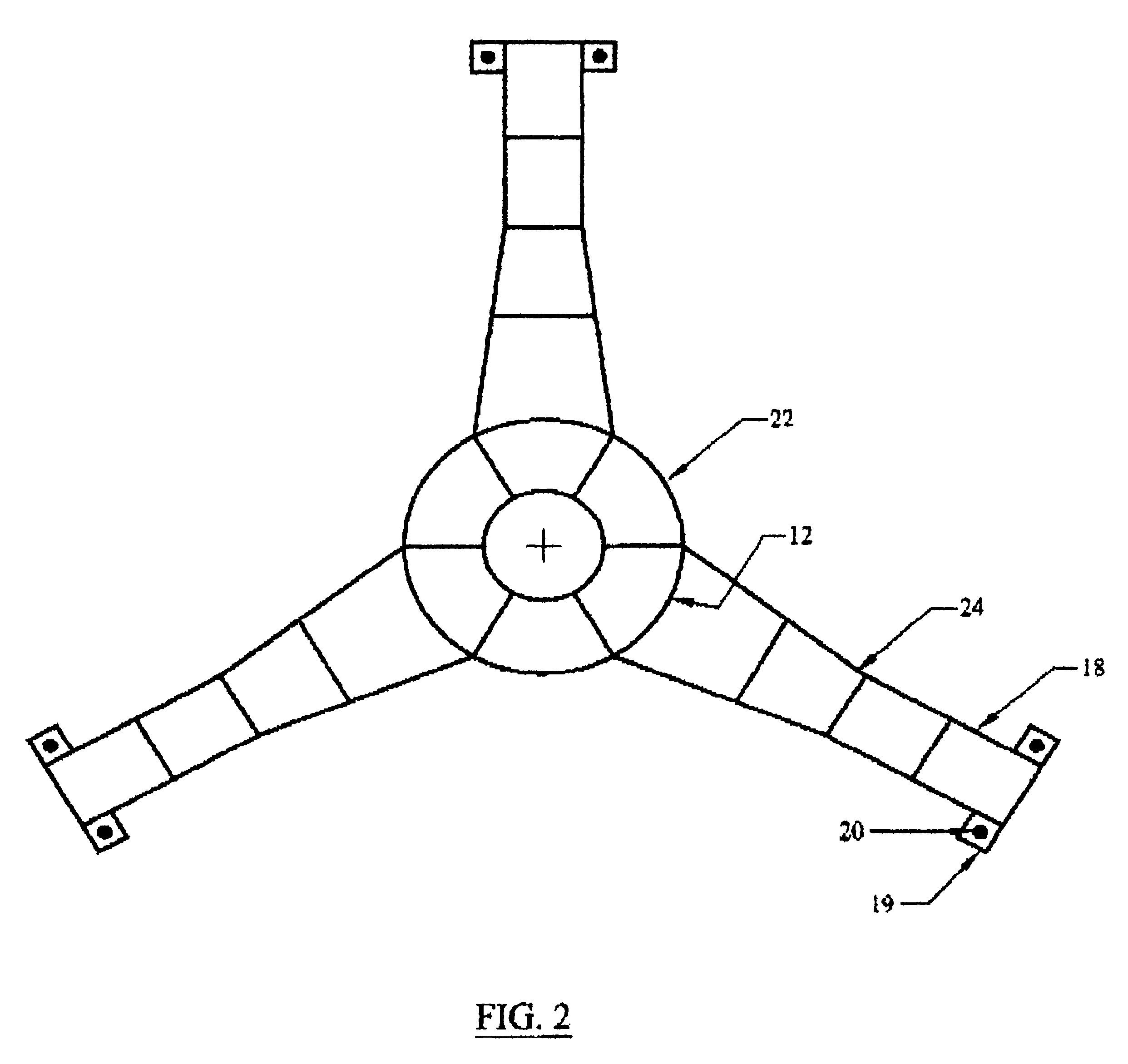 Method and apparatus for reducing tension variations in mono-column TLP systems