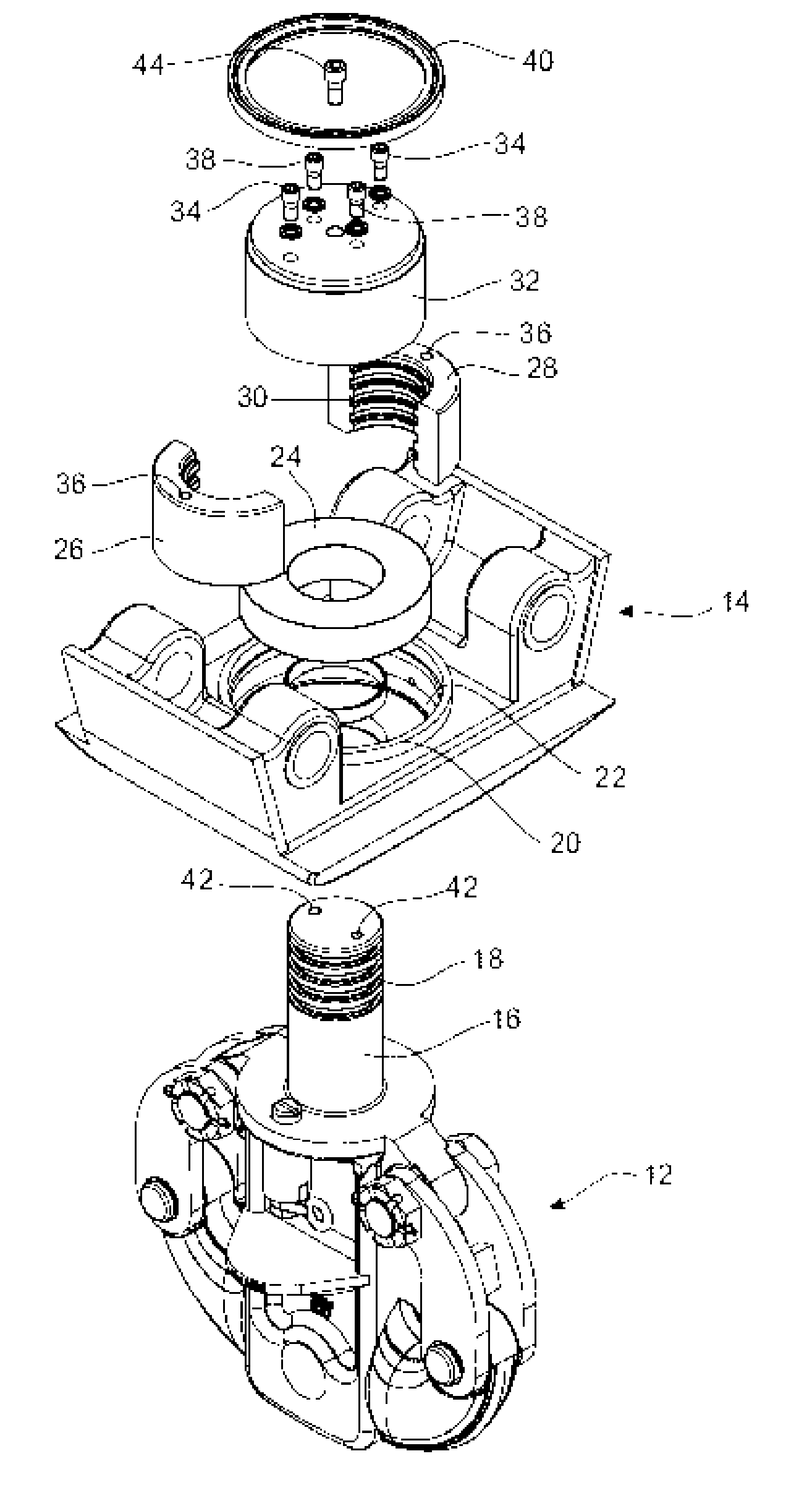 Retaining keeper assembly for a hoisting device