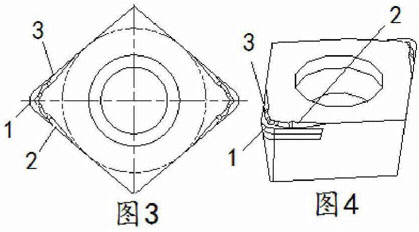 Embedded ultrahard cutter and manufacturing method