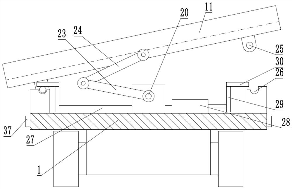 Double row two-way automatic silage feeding equipment for beef cattle breeding