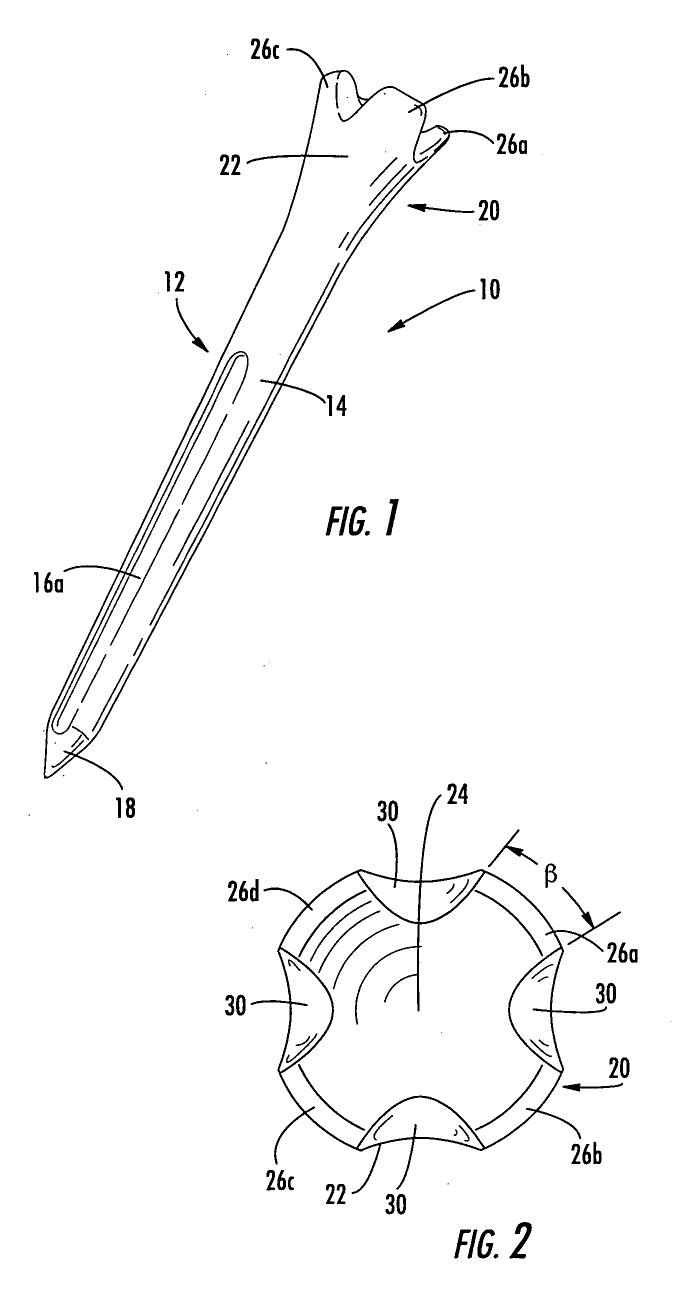 Golf tee with support prongs