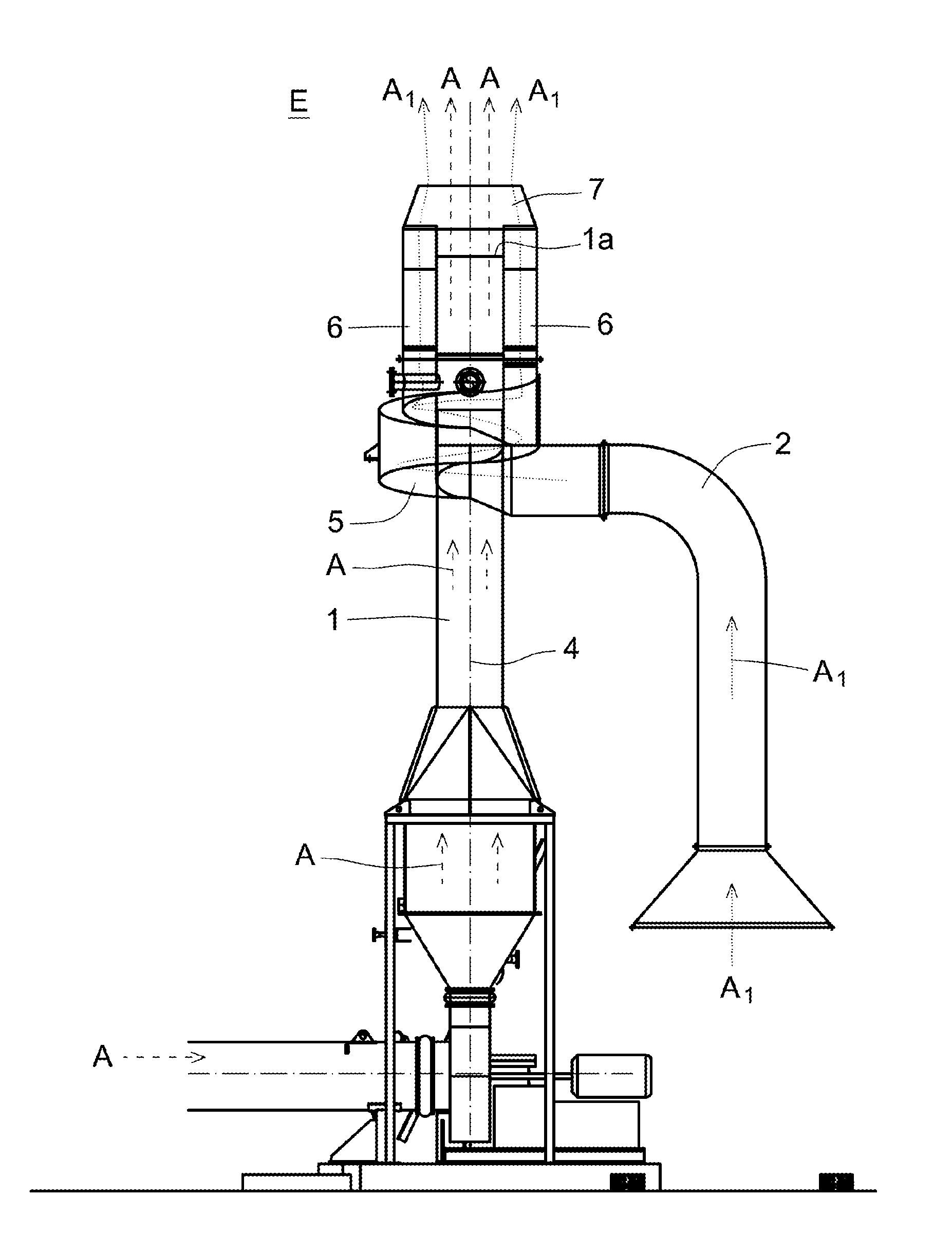 Method and System for Reducing the Visibility of a Plume Created at the Outlet of an Industrial Process