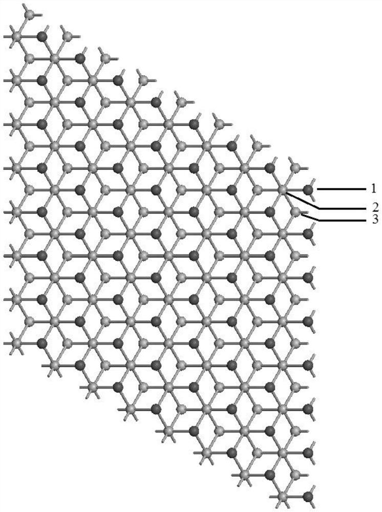 Two-dimensional magnetic semimetal material and theoretical calculation method thereof