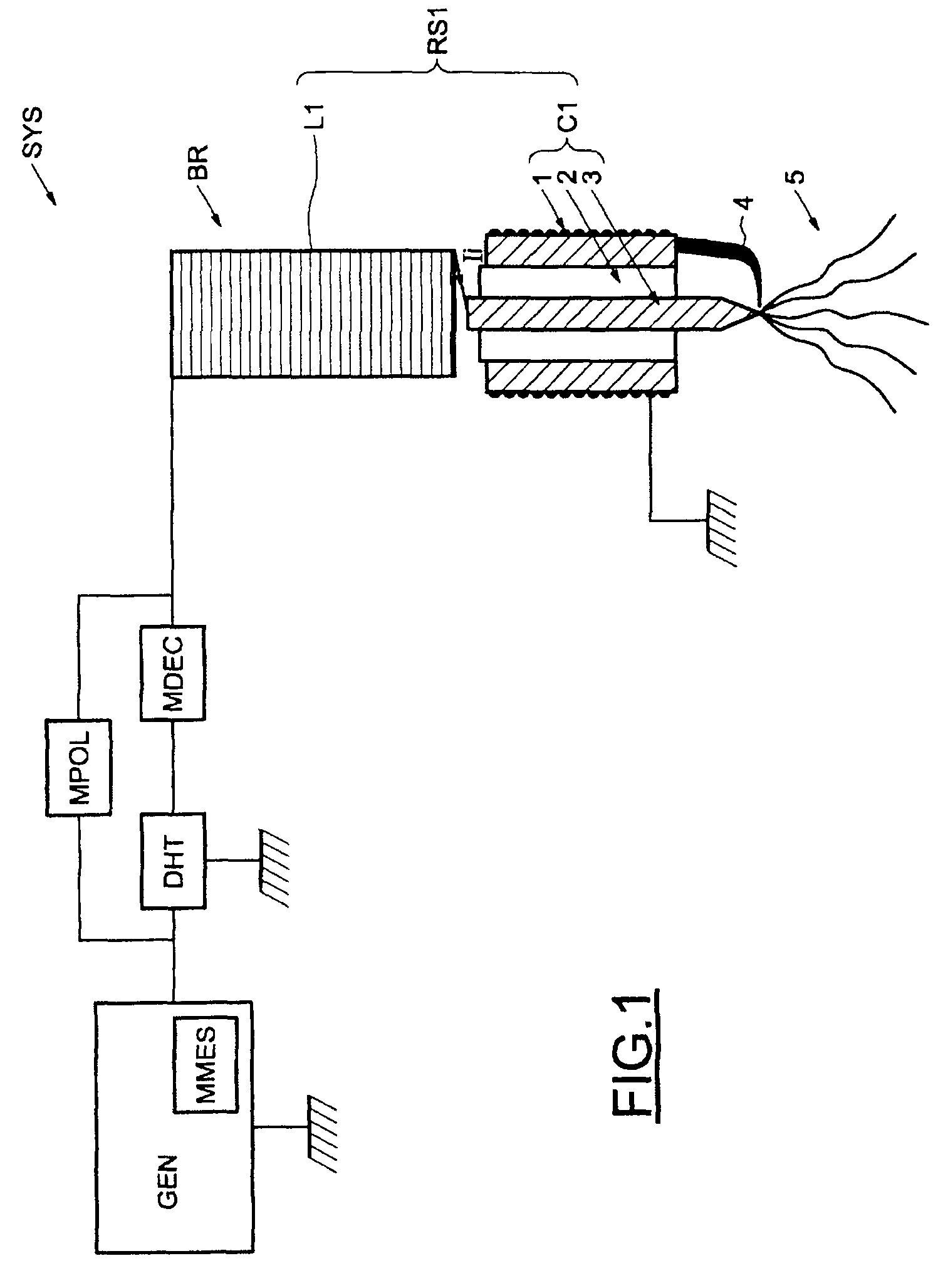 Method for measuring an ionization current of a spark plug of the type with resonant structure and corresponding device