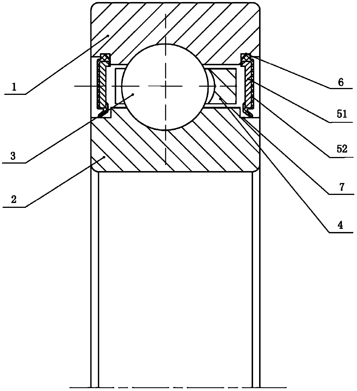 Constant-section ultrathin-wall bearing seal structure