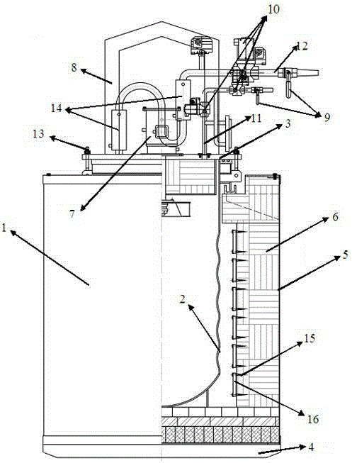 Well-type vacuum furnace