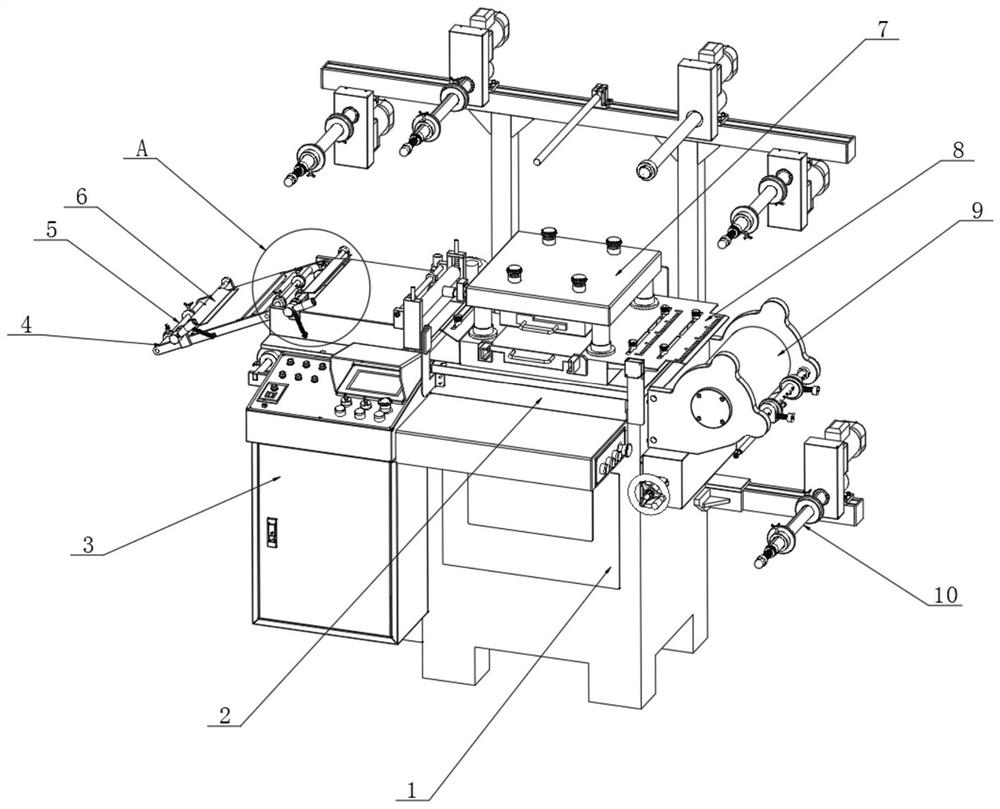 A new type of die-cutting machine with easy size adjustment for film processing