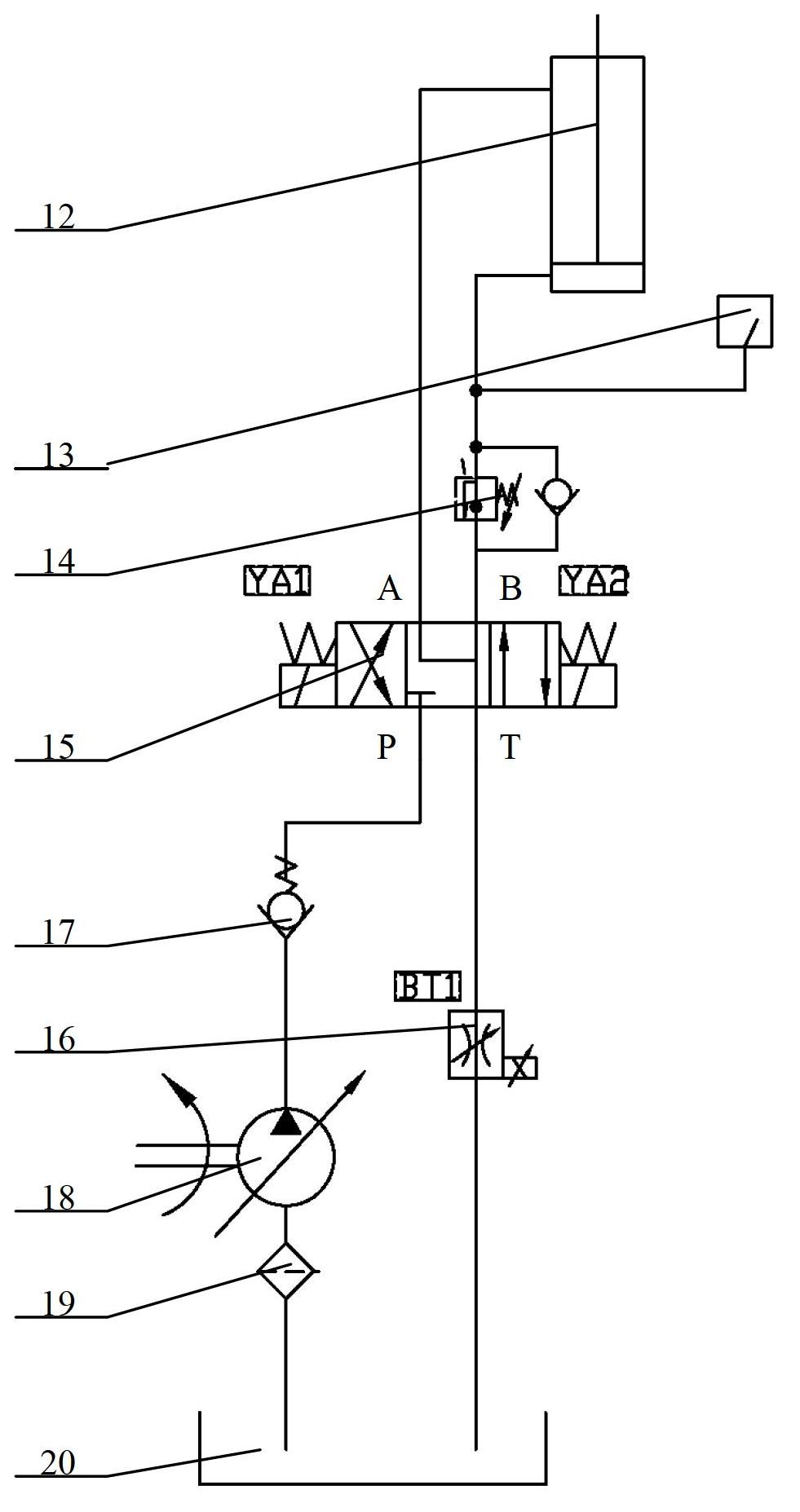 Saw frame feeding system with constant saw cutting force and variable feeding speed and saw frame feeding method