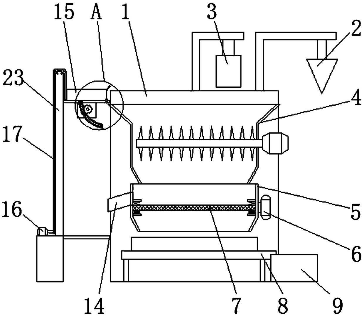 Compound type coal mining machine with screening and separation function