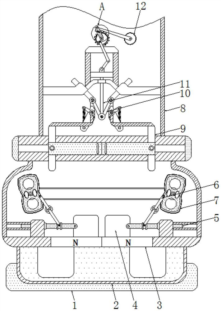 Intelligent metal collecting device in plastic recycling process