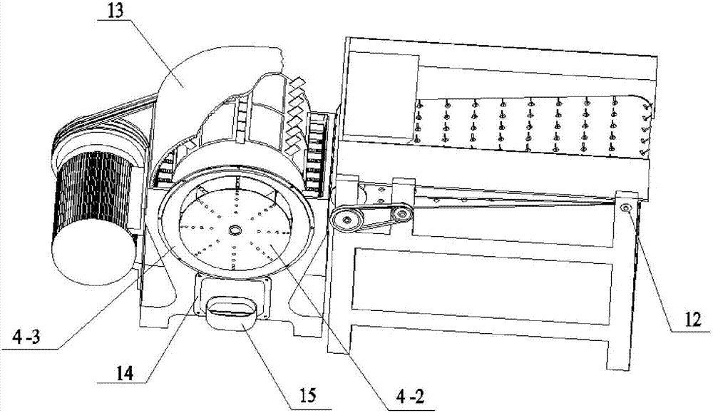 An automatic feeding straw grinder