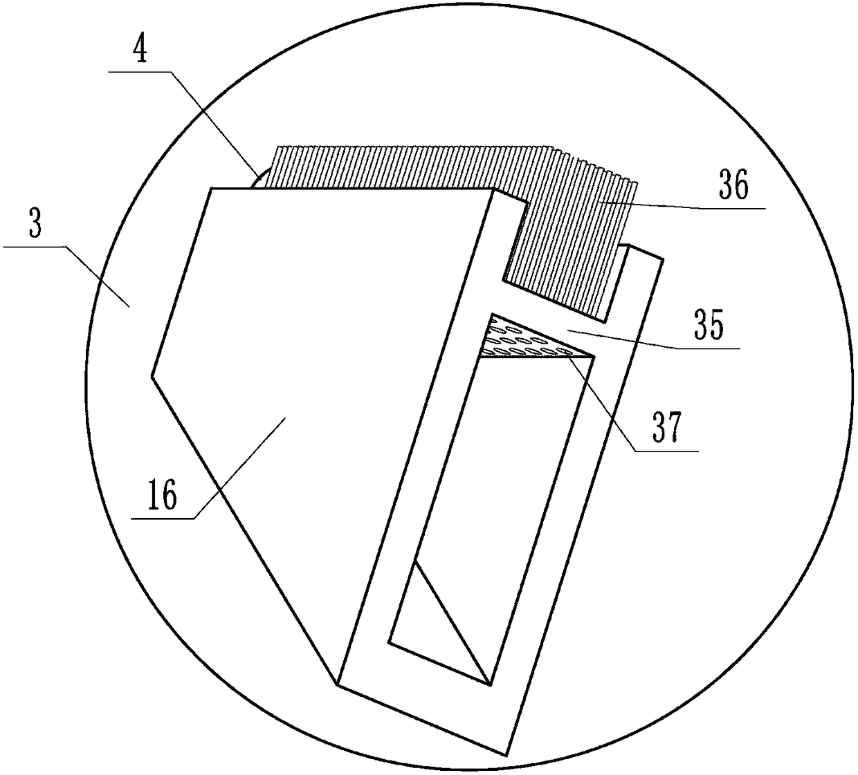 Molding equipment for collagen fiber bundle used for hemostatic material