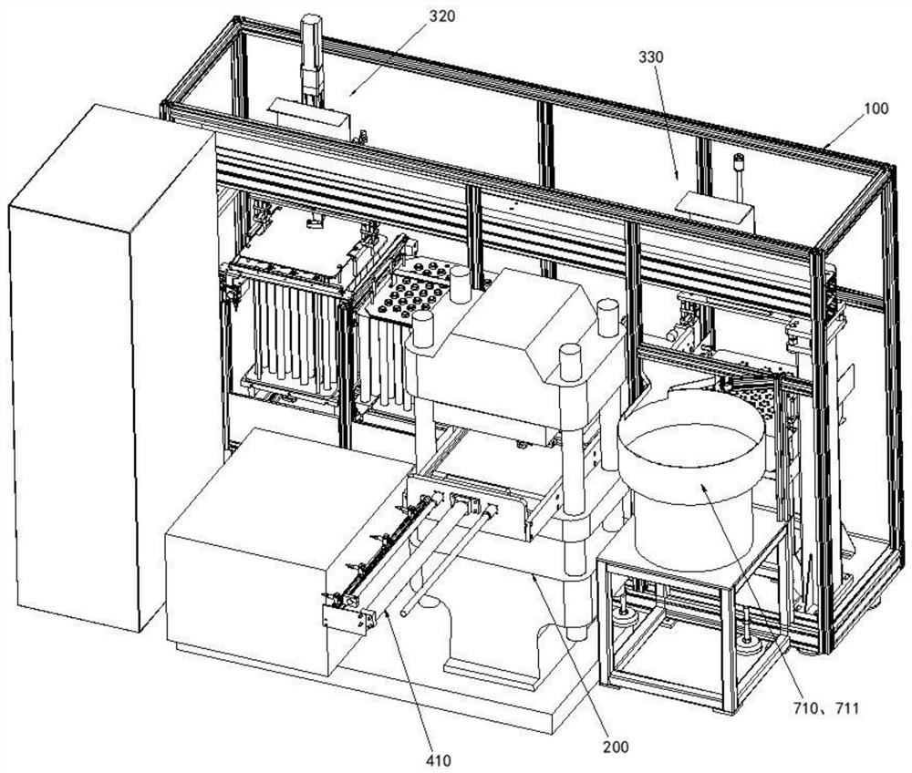 Full-automatic vulcanizing machine for bearing sealing ring