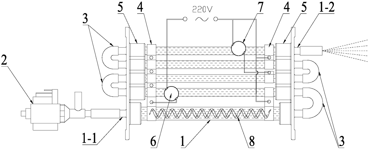 Instantaneous heating type steam generating device