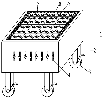 Rolling wheel type sorting machine for logistics