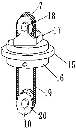 Rolling wheel type sorting machine for logistics