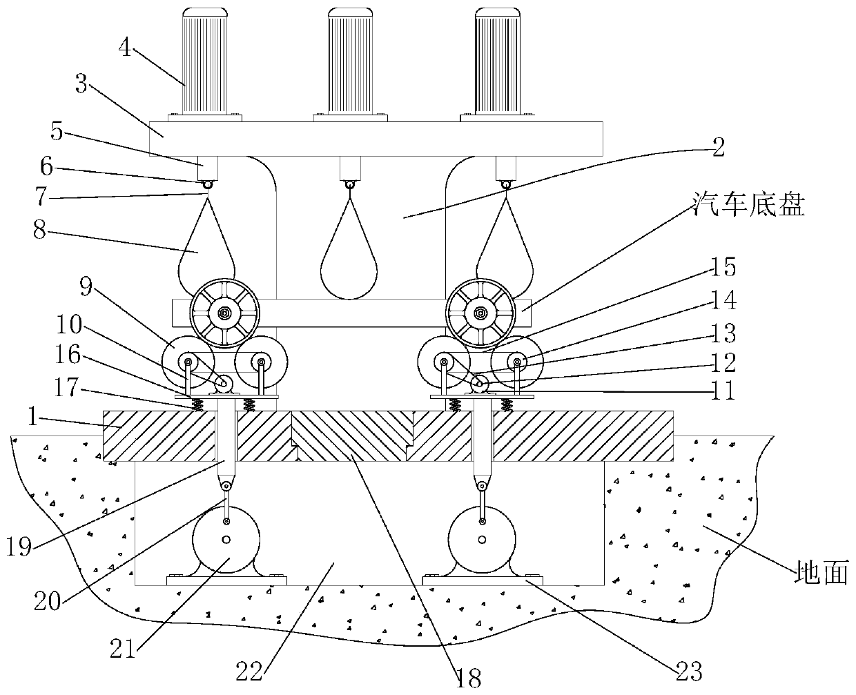 New energy automobile manufacturing chassis physical performance test system and test method