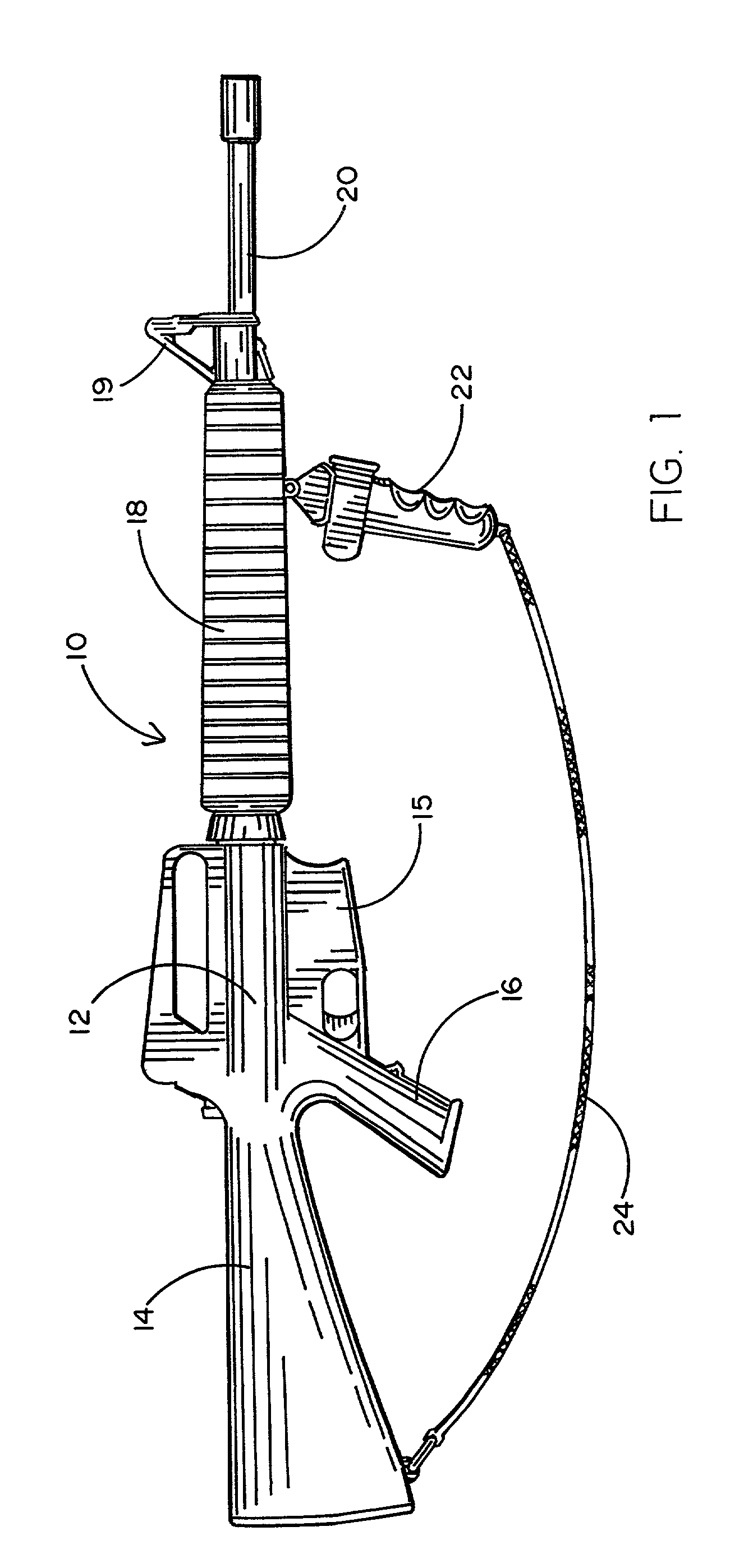 Electrical discharge weapon for use as forend grip of rifles