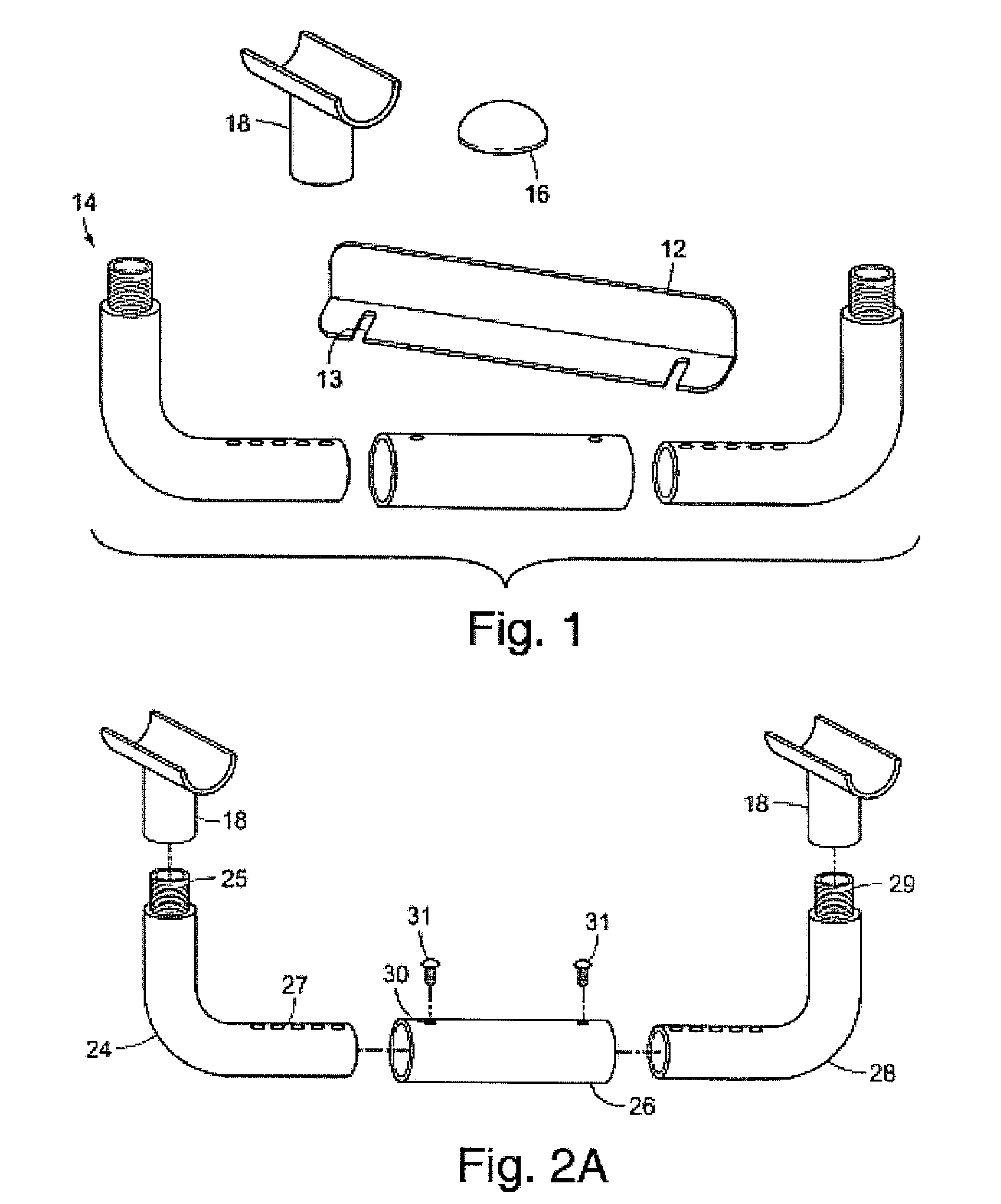 Motorized scooter wheelchair attachment device